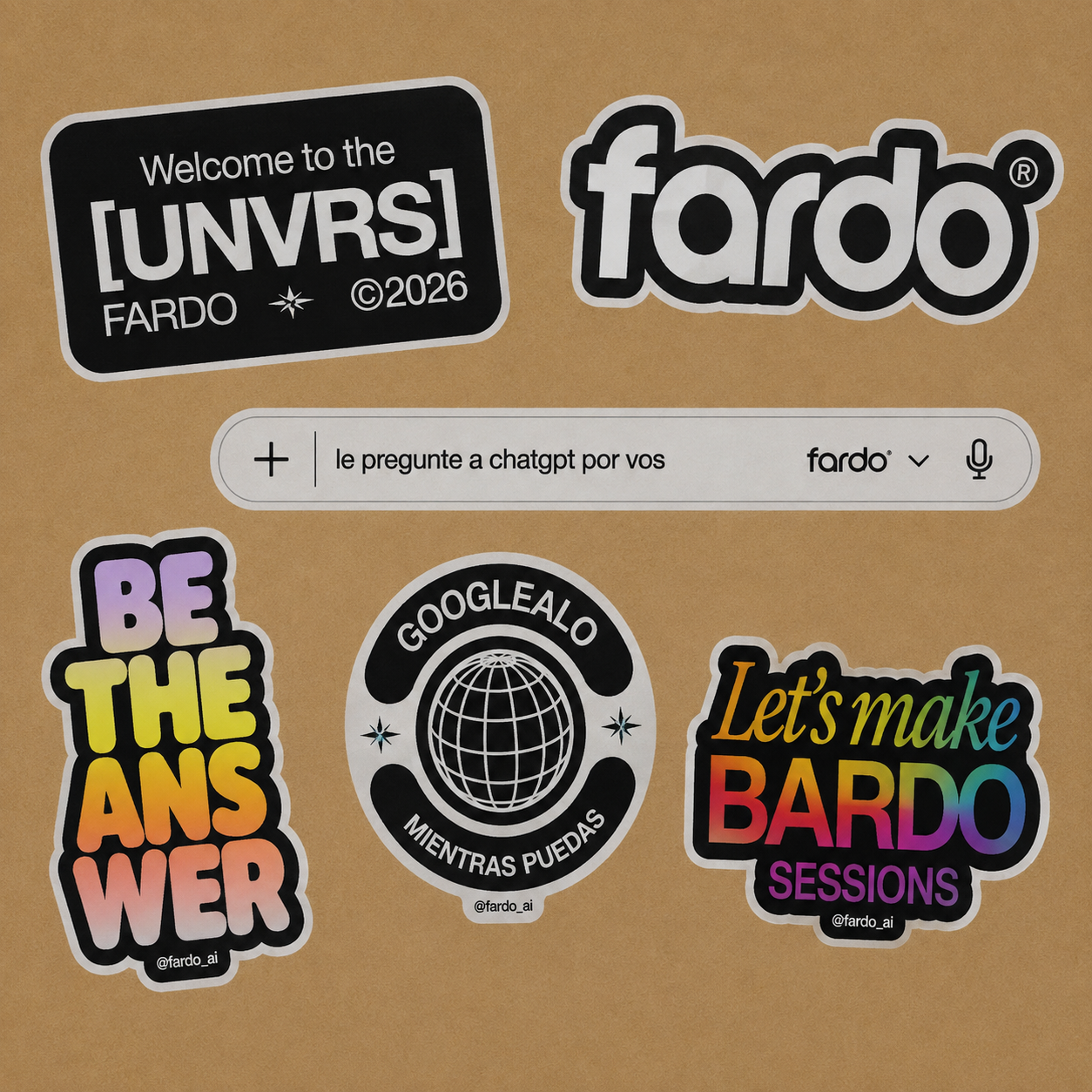 Pack de Stickers Fardo — Random